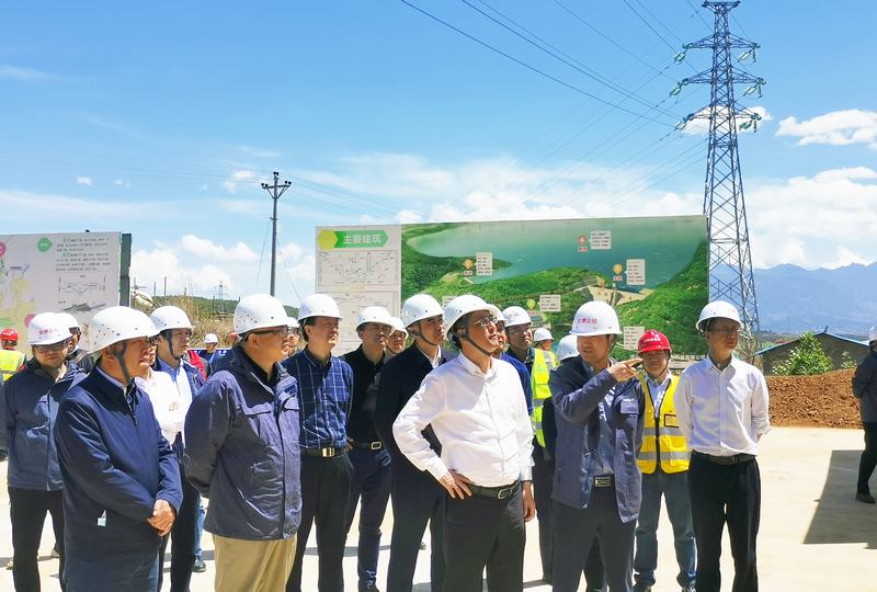 省水利廳黨組書記、廳長郭亨孝一行蒞臨龍塘水庫檢查指導工作