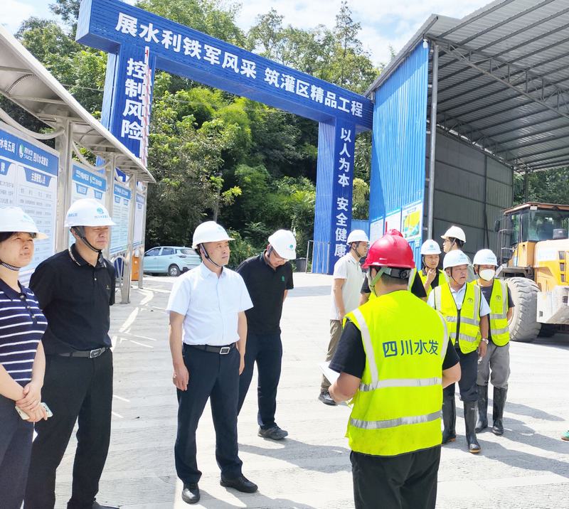 唐克飛到向家壩灌區(qū)北總干渠一期二步工程第Ⅳ標(biāo)段項(xiàng)目開展安全檢查